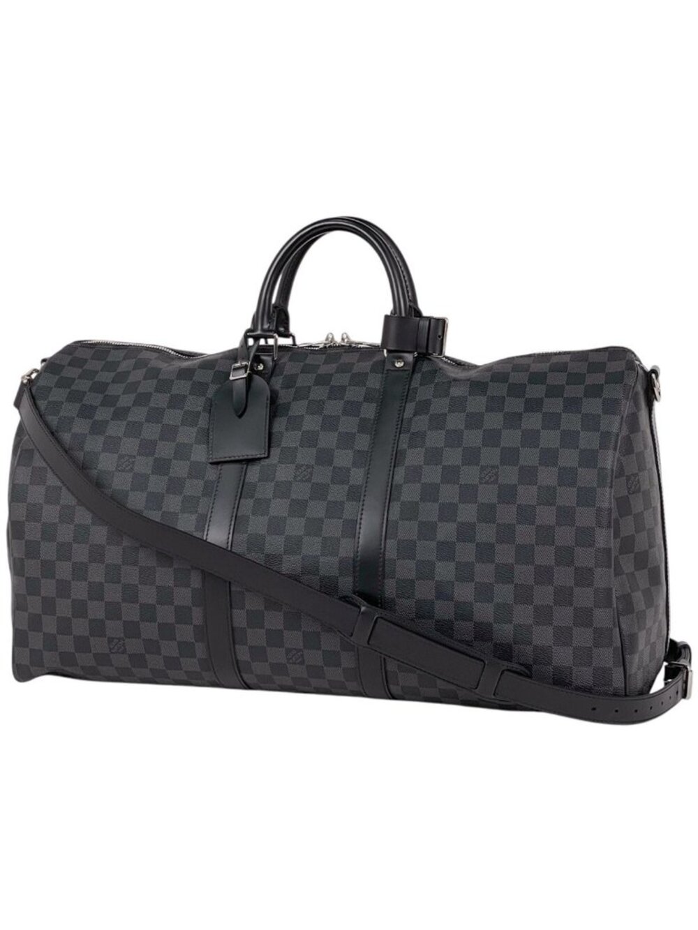 Louis Vuitton Keepall Bandouliere 55 Travel Boston Bag Damier Graphite Noir - Picture 1 of 13